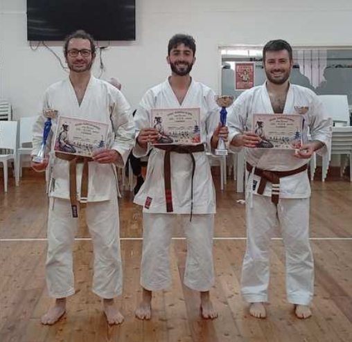 I tre vincitori nella specialità Combattimenti individuali